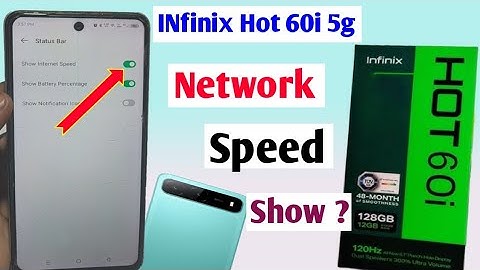 Infinix hot 60i 5g network speed show kaise kare l infinix hot 60i net speed show kaise kare ll