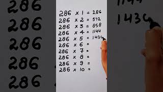 Download Lagu write the Table of 286 in 21 second only..#maths #mathshack #mathstricks ‎@study_care0  MP3