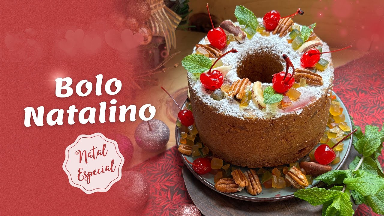 Bolo Natalino Caseiro Fácil e Delicioso | Sabor de Festa para Encantar a Ceia de Natal