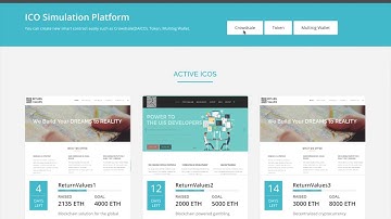 Ethereum Smart Contract Builder - ICO Simulation Platform