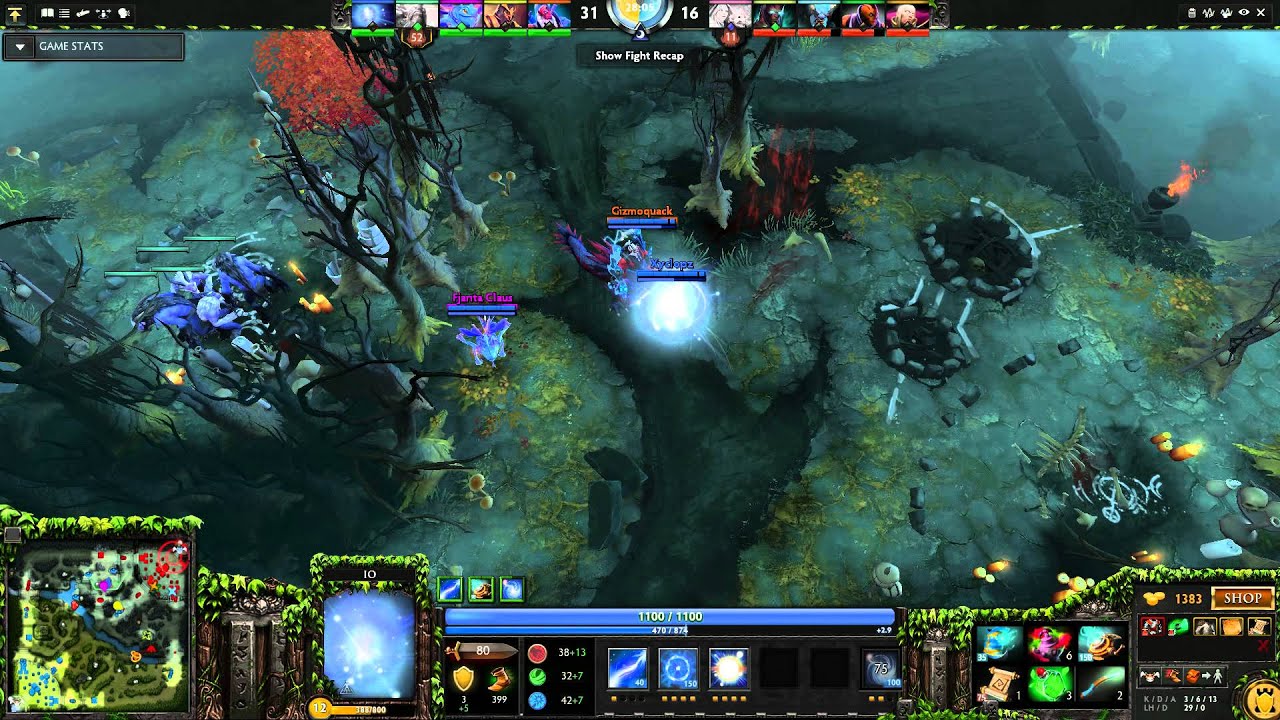 Wisp Disruptor epic reverse fountain glimpse combo