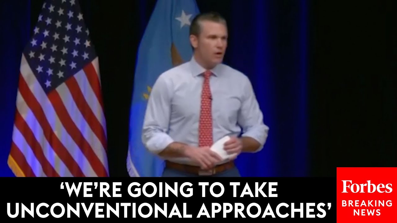 Outline Video WATCH: Defense Sec. Hegseth Blasts DEI, Promotes Heterodox Approaches In Remarks To Pentagon Staff