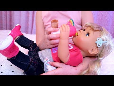 БЕБИ БОН Эмили Все серии СБОРНИК КАК МАМА Кристина играет в куклы BABY BORN