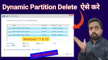 How to Delete Dynamic Partition | Dynamic Partition Delete Kaise kare | Windows 11-10