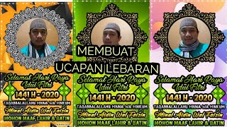 CARA MEMBUAT STICKER SELAMAT IDUL FITRI