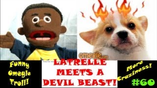 Trolling Omegle Chat Roulette | Funny Business as Latrelle Meets A Devil Beast