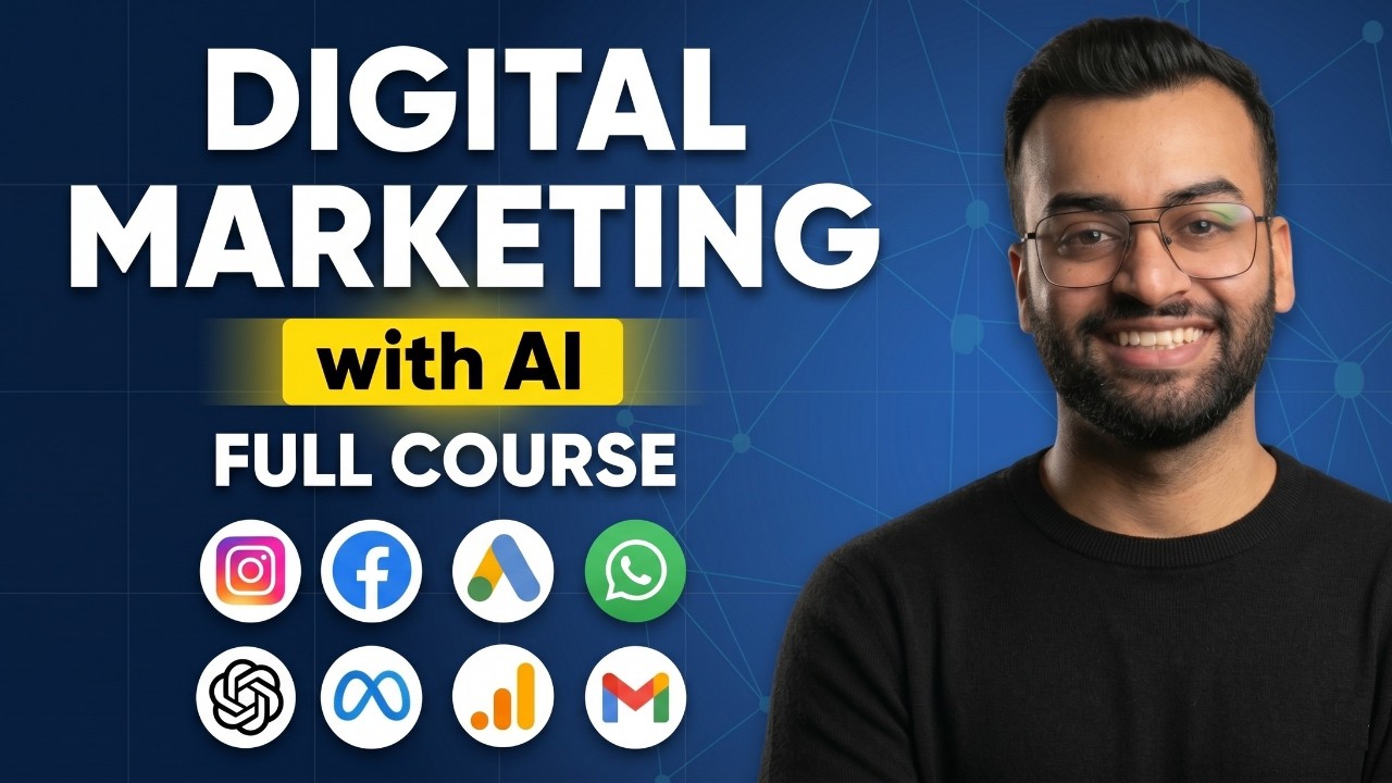 Digital Marketing with AI Full Course 2026 | Beginner to Advanced Guide (No Experience Needed)