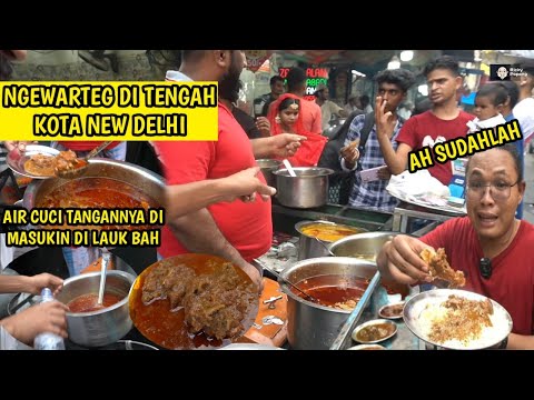 NGEWARTEG DI TENGAH KOTA NEW DELHI, WALAUPUN AIR CUCI TANGAN MENYATU DENGAN LAUK RASANYA TETAP GURIH