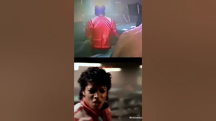 Behind the scenes shots of Michael Jackson filming Beat it.