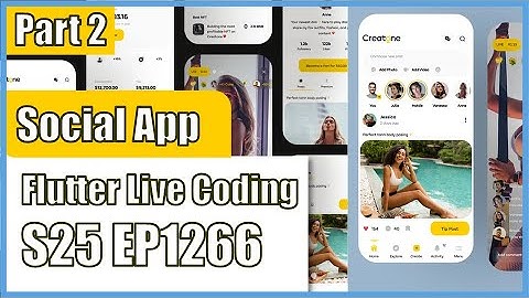 [Flutter] Flutter Live Coding EP1266 (Social App Part 2)