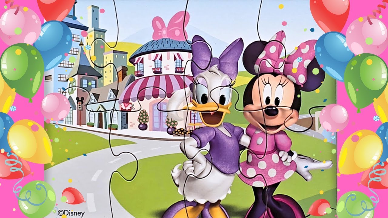 3 Minnie Mouse and Daisy Duck Jigsaw Puzzles for Toddlers and Kids 🎀 ...
