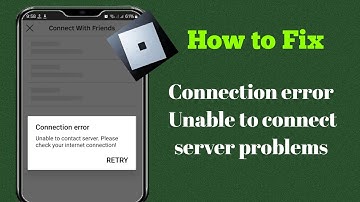 How to Fix connection error problem on Roblox 2024