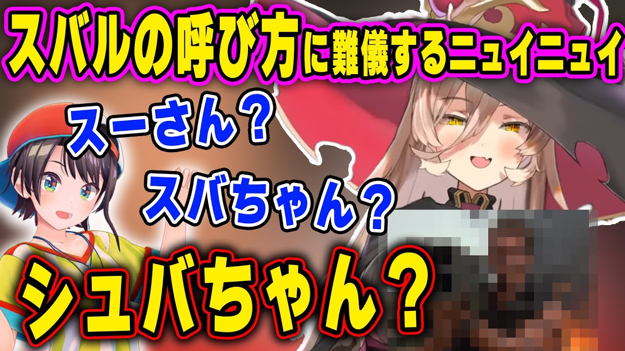 にじホロブル団でホロライブ集団に混ざった感想+スバルの呼び方に悩み某大スターみたいになってしまうニュイニュイ【ホロライブ/にじさんじ/ニュイ・ソシエール/大空スバル/切り抜き】
