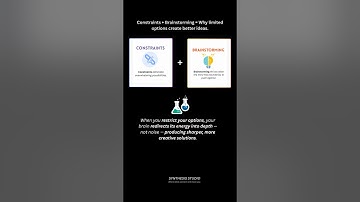 Constraints + Brainstorming #creativity #problemsolving #productiveliving #youtubeshorts #fyp