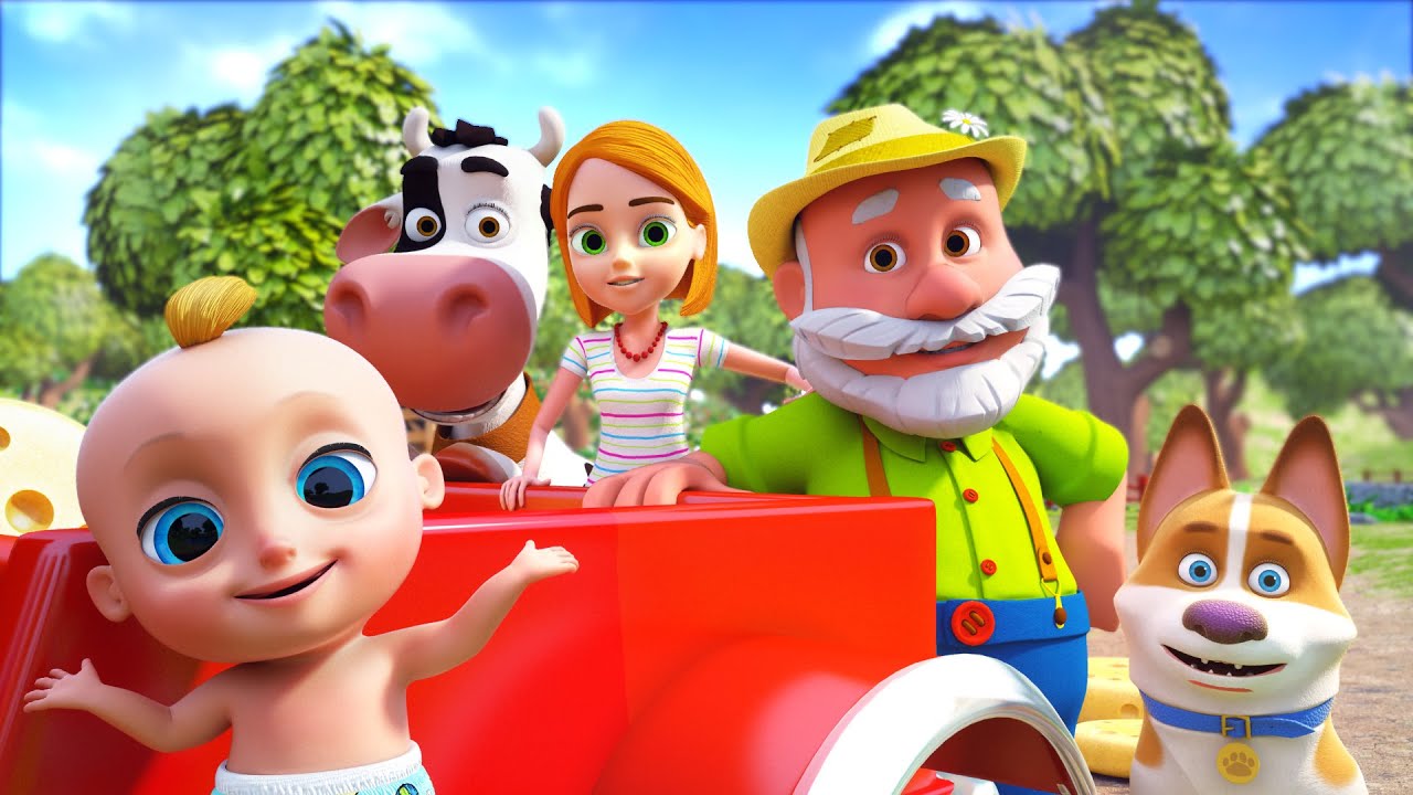 Gjyshi në fshat | Ga Ga Këngë për fëmijë | Farmer in the dell