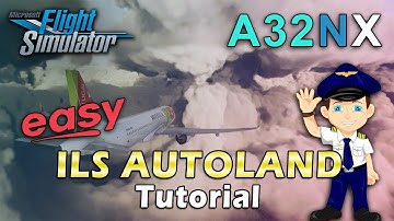 MSFS 2020  / EASY ILS AUTOLAND TUTORIAL  / HOW TO FLY ILS APPROACH FOR BEGINNERS  - HD