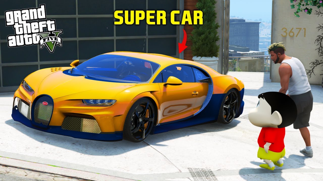 GTA 5: Franklin Stealing Super Car|Shinchan Save Franklin in GtaV