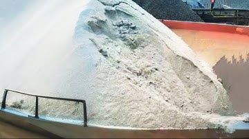 Ship Unloading Soil - A Mountain Is Collapsing #satisfying #sand
