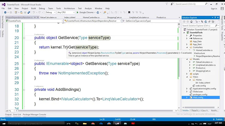 33 ASP NET MVC Course   Essential Tools for MVC   Creating the Dependency Resolver   Register the De