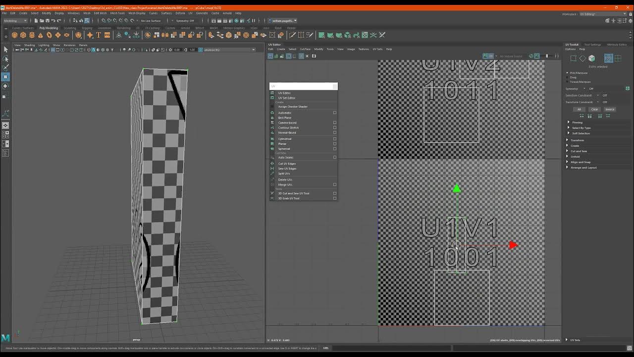 Autodesk Maya Cereal Box UV Layout + UV Tool kit pt.1 YouTube