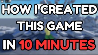 I Create This Roblox Game In 10 Minutes Roblox Studio