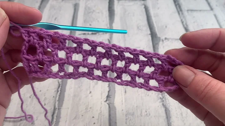 Learn the Trendy Offset Mesh Stitch Crochet Tutorial