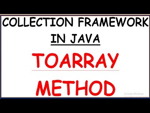 Video: Ano ang toArray method sa Java?