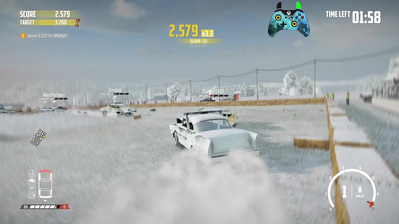 Wreckfest 26.03.08 Hotshot Score Streak - Fairfield Grass Field Demolition Arena