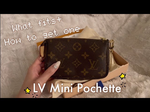 Louis Vuitton Mini Pochette Review,Monogram,What fits in? +Corss