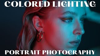 Trying RGB Lighting Setups for Creative Portraits / behind the scenes