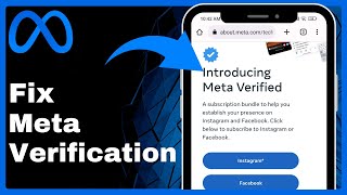 How To Fix Meta Verification Not Available For Facebook (Quick & Easy)
