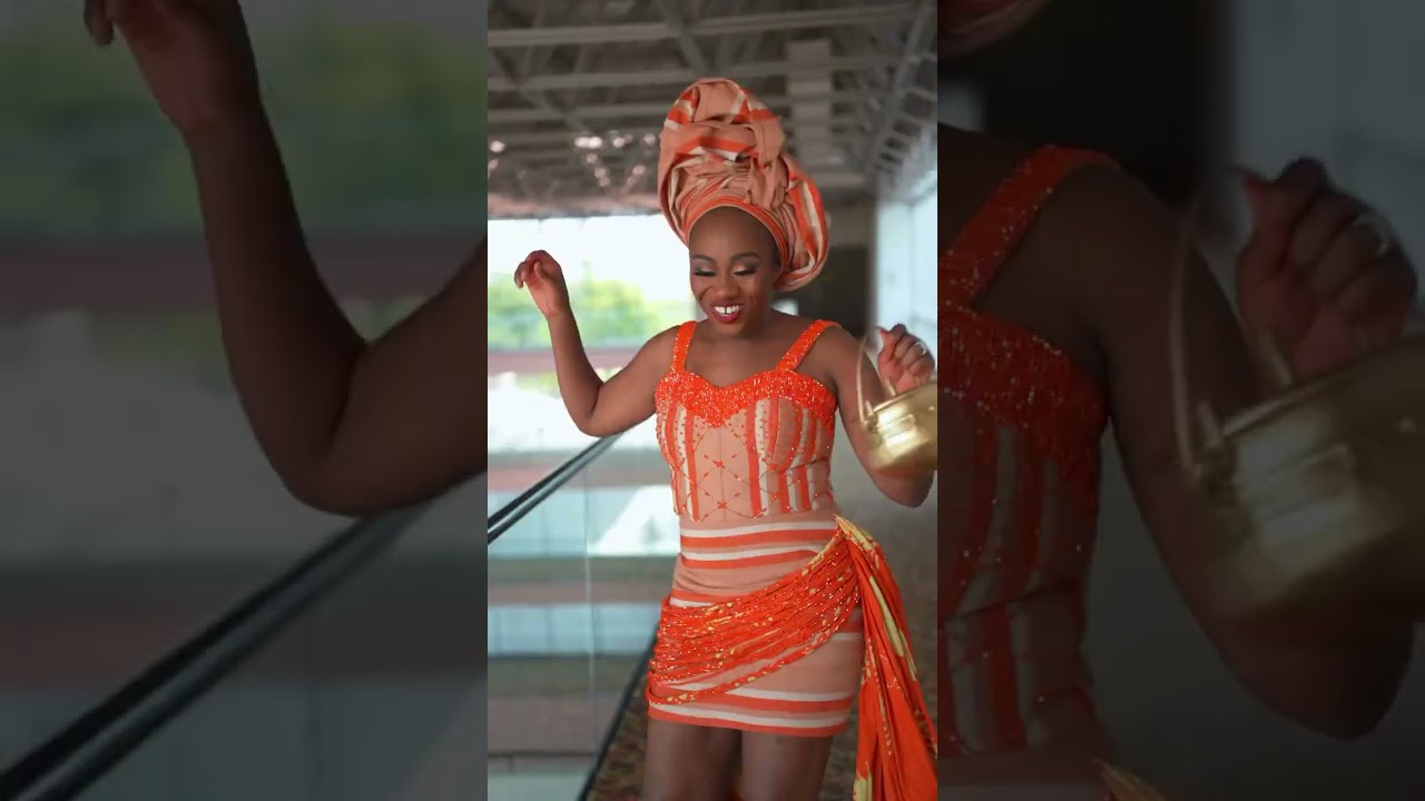 When love glows 🧡 Couple: Vibe curator: Makeup & Gele: Dress: Jewelry: Videographer: