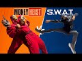 Swat parkour vs silly money heist  they think they can steal from swat  epic pov live action movie