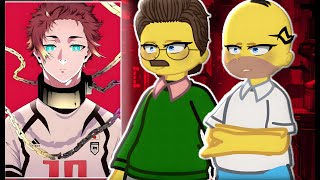 Simpsons React To Bart As Itoshi Sae Blue Lock - Gacha React