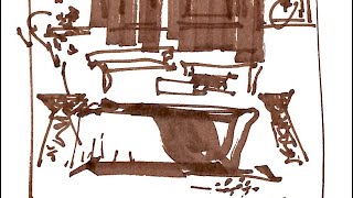 Can One Marker Be Enough? | Interior Sketching Demo