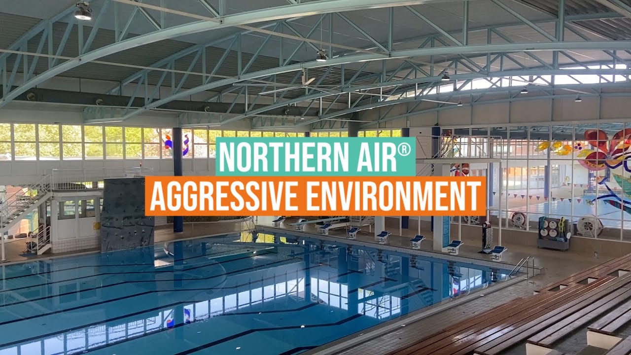 Northern Air Aggressive Environment HVLS Fan for Aquatic Centers