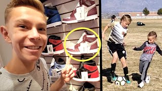 SHOPPING FOR AIR JORDAN 1 SHOES, NEW SUMMER HAIRCUTS, and FIRST OUTDOOR SOCCER GAME!