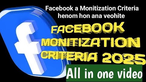 Facebook-monitisatiecriteria 2025 | Alles-in-één video @JanglenTech