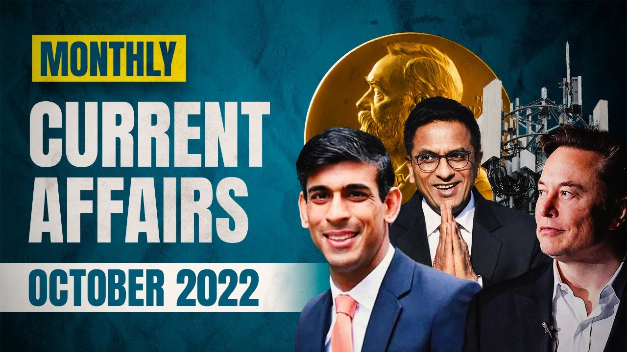 October 2022 | Monthly Current Affairs | Competitive Exams - YouTube