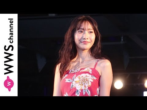 佐野ひなこが花柄のキャミソールでランウェイに登場！＜TGC BEACH 2019＞