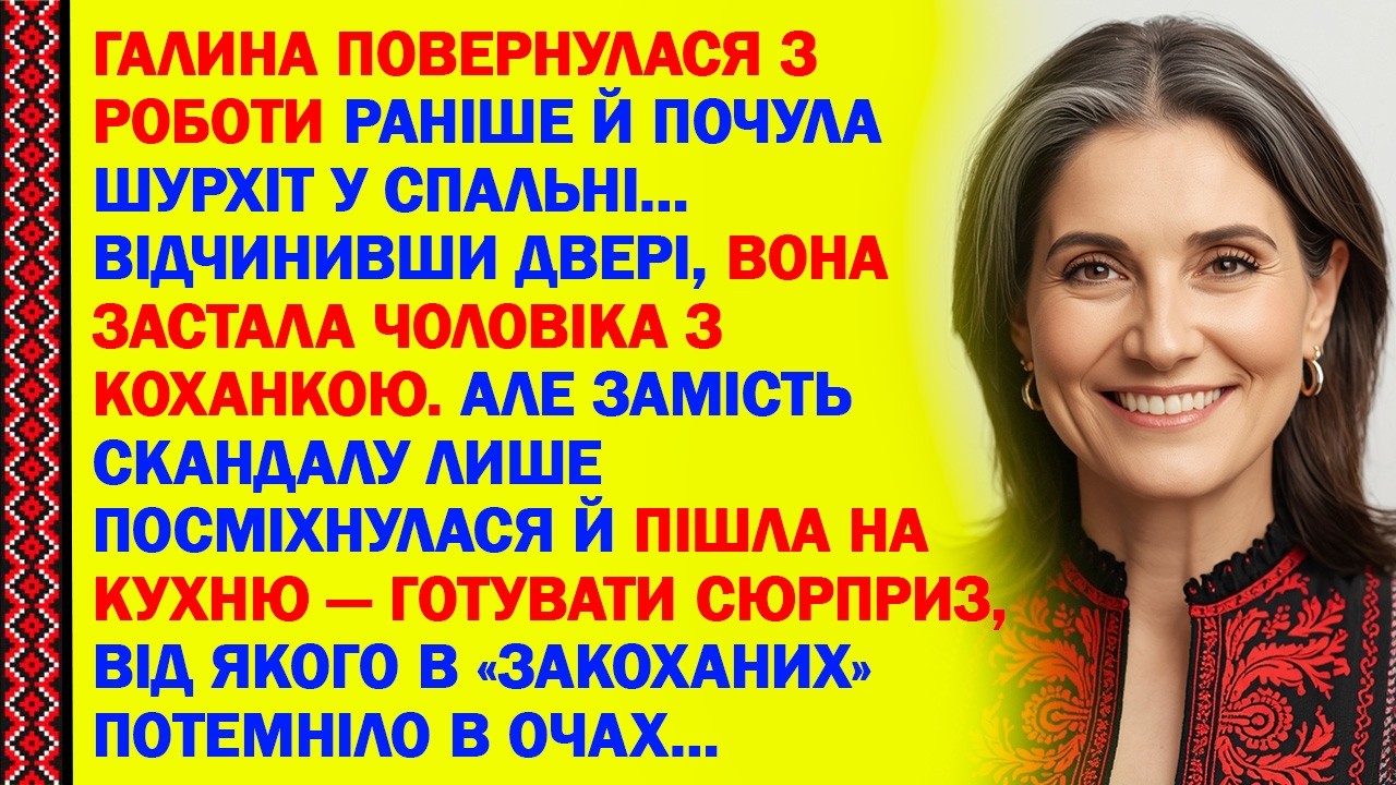 ГАЛИНА ПОВЕРНУЛАСЯ З РОБОТИ РАНІШЕ Й ПОЧУЛА ШУРХІТ У СПАЛЬНІ…ВІДЧИНИВШИ ДВЕРІ, ВОНА ЗАСТАЛА ЧОЛОВ...