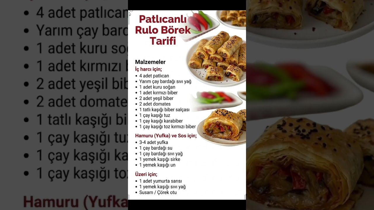 Patlıcanlı Börek🥐 #beniöneçıkart #tarif #pratiktarifler #dessert #foodshorts #keşfetedüş #youtube Patlıcanlı Börek🥐 #beniöneçıkart #tarif #pratiktarifler #dessert #foodshorts #keşfetedüş #youtube