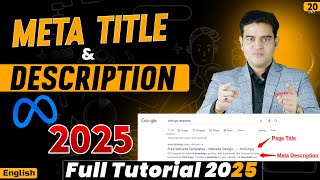Meta Title and Meta Description Full Tutorial 2025 | On Page SEO Full Course in English | #onpageseo