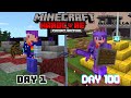 I Survived 100 Days in Minecraft Hardcore Pocket Edition.. Here&#39;s What Happened...