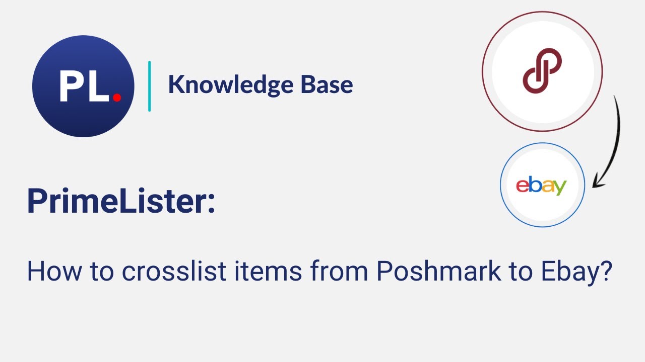 How to crosslist items from Poshmark to Ebay? - YouTube