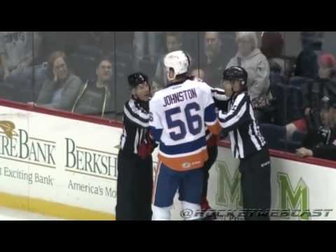 Bridgeport Sound Tigers vs Albany Devils - LINE BRAWL - AHL - April 16, 2016 (HD) - YouTube