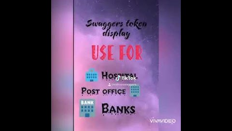 Token display system