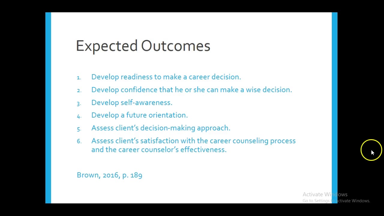 Career Counseling Episode 8: Career Assessments