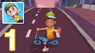 Deliveryman Fun 3D Motorcycle Racing Gameplay Walkthrough Part 1 iOS & Android screenshot 1