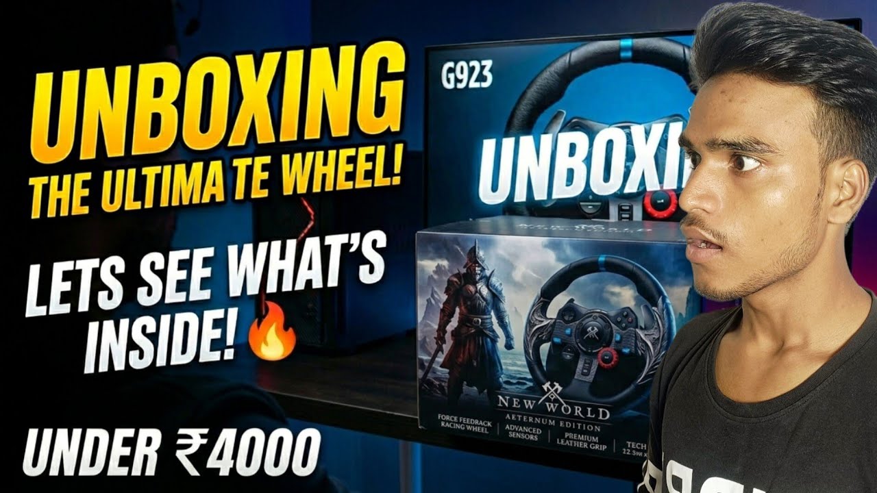 Best Budget Racing Wheel Under ₹4000! 🏎️ (Unboxing & Review) 